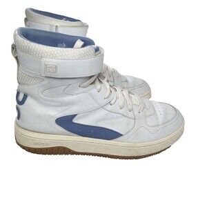 Hugo Kilian Hito High Top Sneaker Men's Size 10 EU 43 White Blue Logo Accent